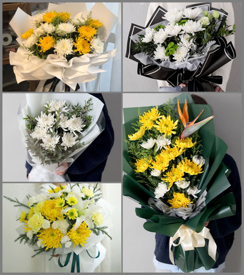 贵州黔西南州贞丰县白层镇平袍村白事花束代送
